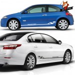 Car Body Stickers Auto Sport Styling Graphics Vinyl Decal Door Side Stripes Skirt for For Renault Sandero Twingo